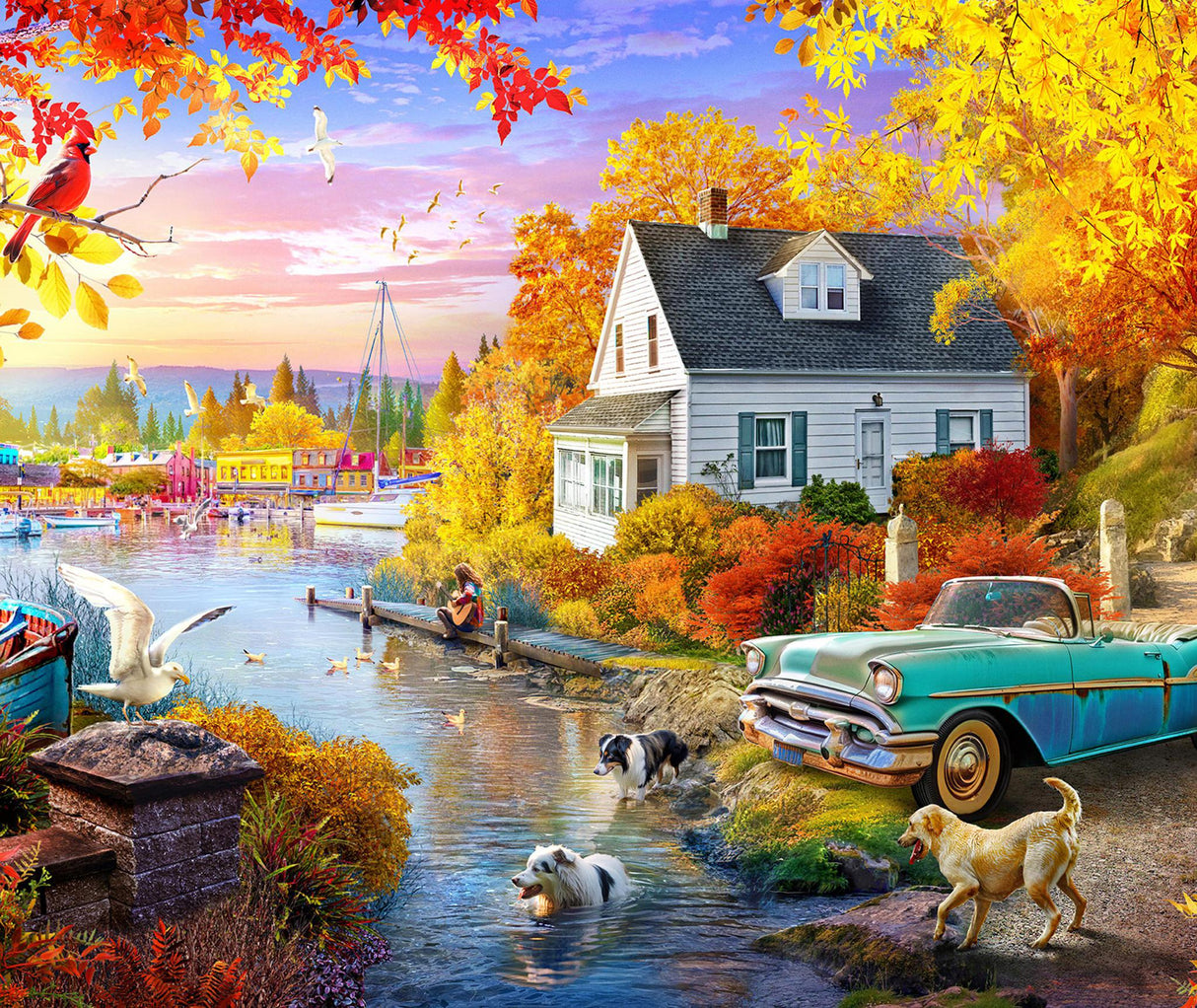 Springbok Lakeside Fall Retreat 1000 Piece Jigsaw Puzzle
