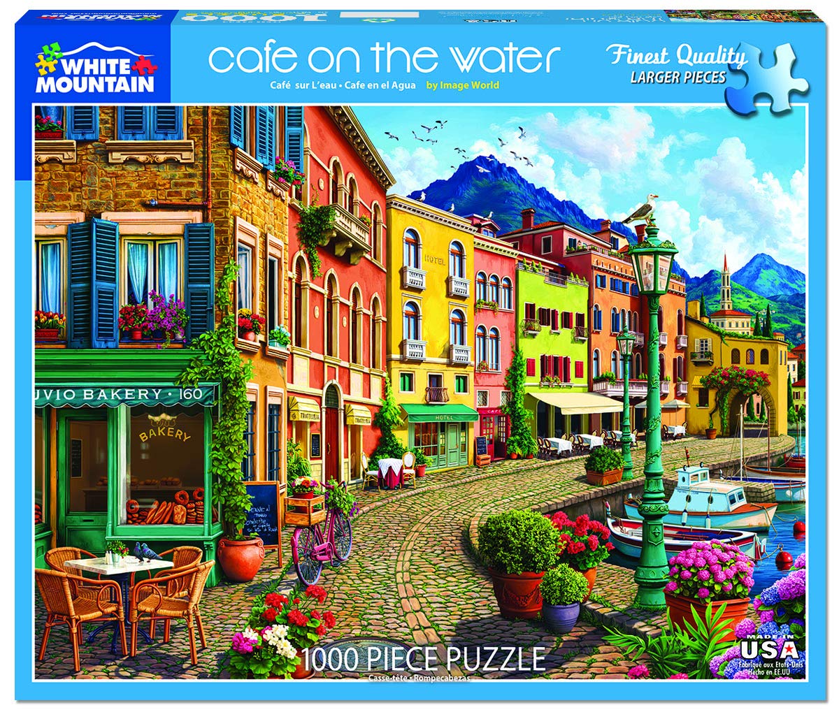 White Mountain Puzzles Café on The Water - 1000 Piece Jigsaw Puzzle