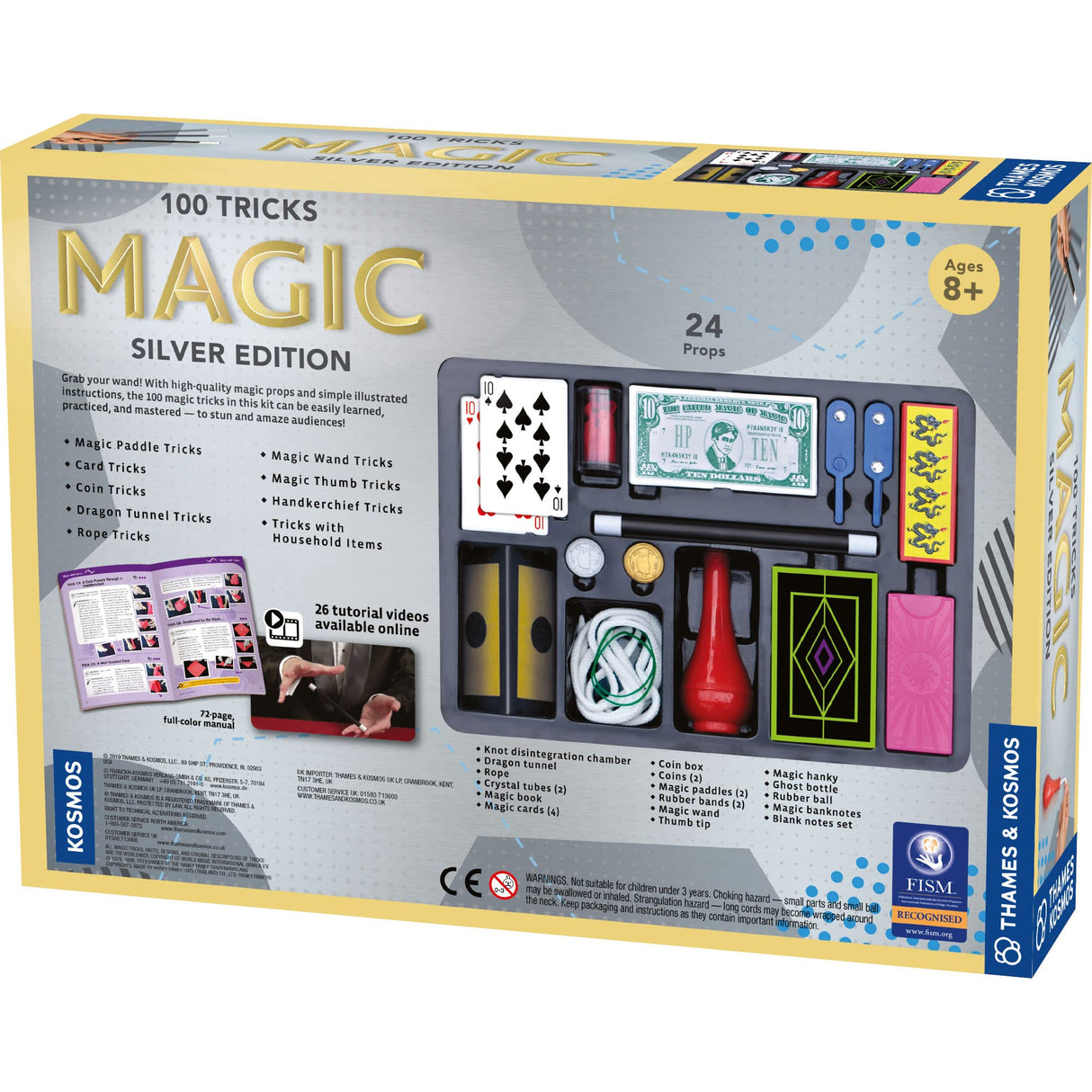 Thames & Kosmos Magic: Silver Edition Playset with 100 Tricks