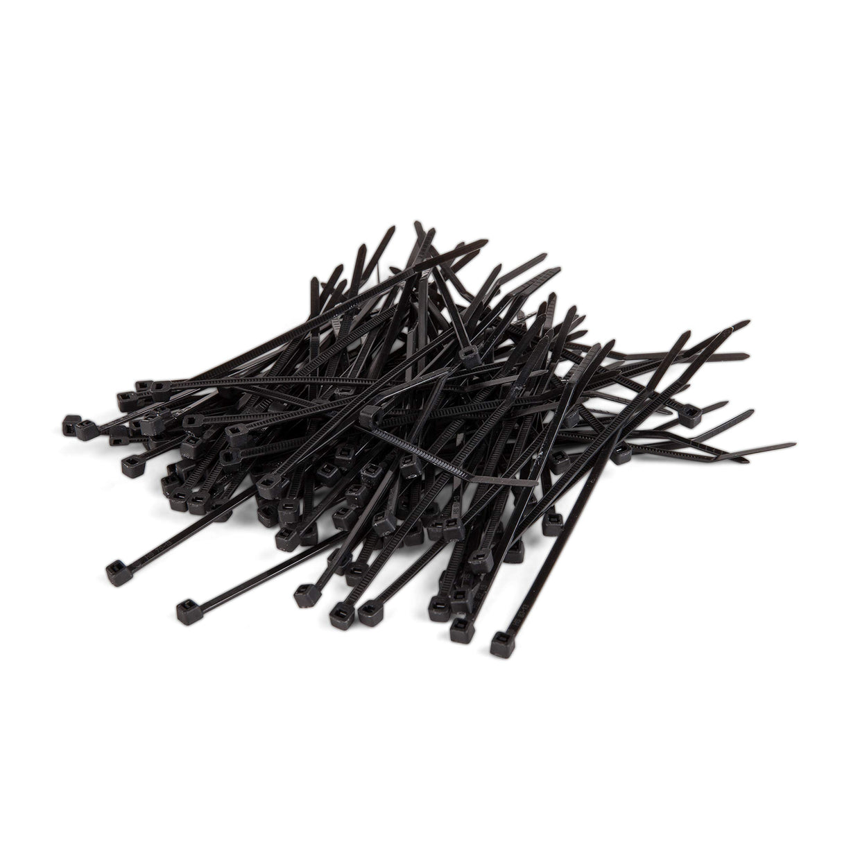 CABLE TIE 4IN 18LB NYLON SELF-LOCKING BLACK 100 PACK