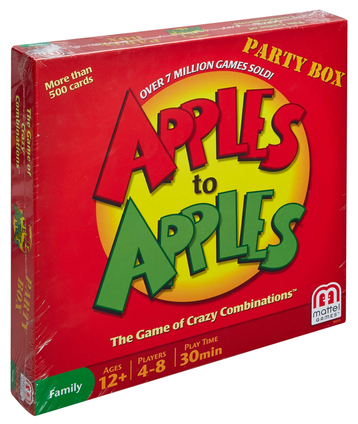Mattel Games Apples to Apples Party in a Box Family Game with Over 500 Cards