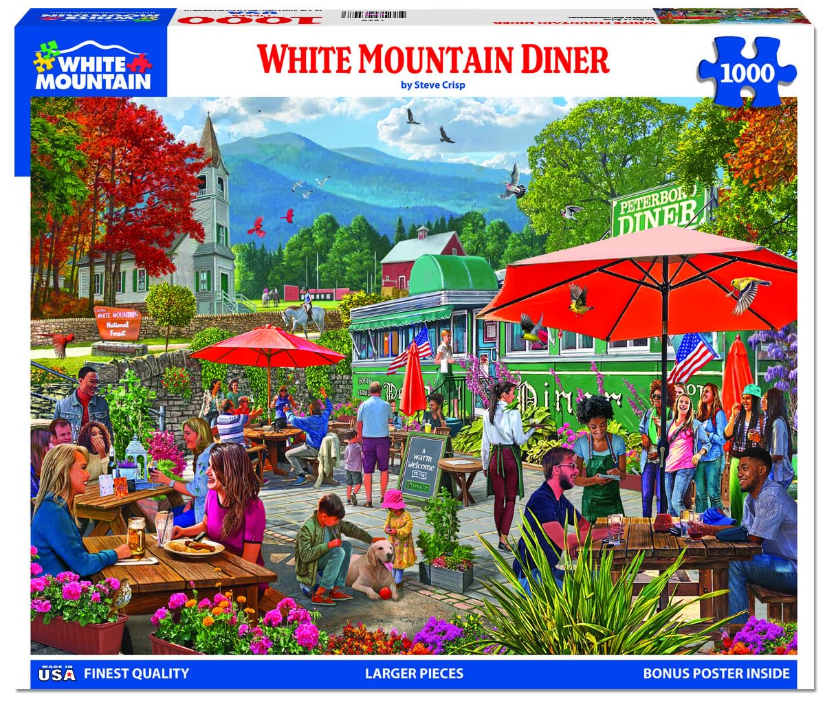 White Mountain Puzzles - White Mountain Diner - 1000 Piece Jigsaw Puzzle