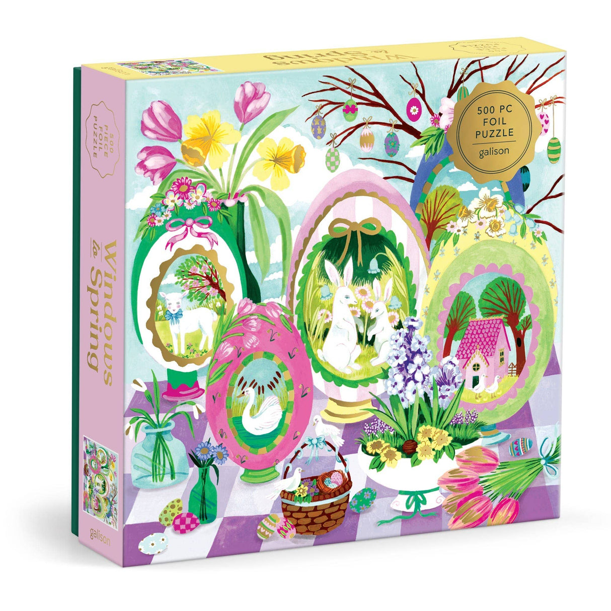 Galison - Windows to Spring 500 Foil Piece Puzzle