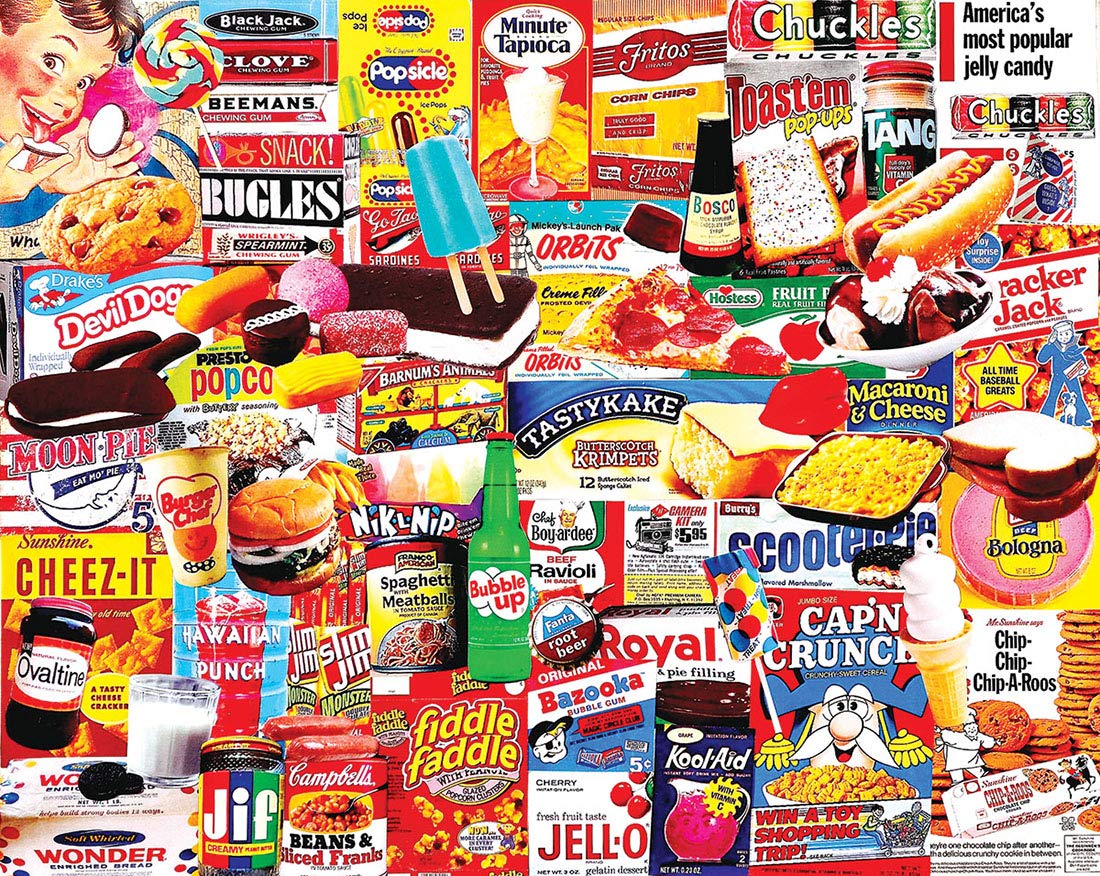 White Mountain Puzzles Things I Ate As A Kid - Collage Puzzle - 1000 Piece Jigsaw Puzzle