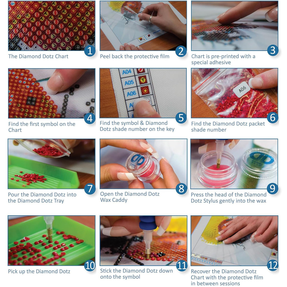 DIAMOND DOTZ ® - Red Rose Sparkle