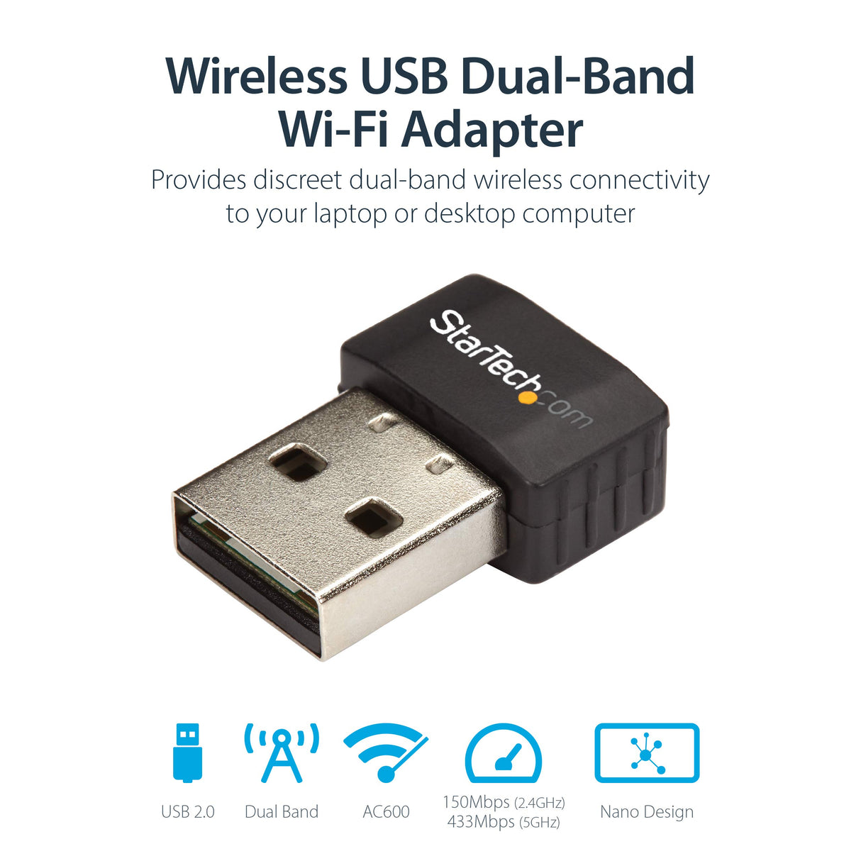 USB DUAL-BAND WI-FI ADAPTER AC600