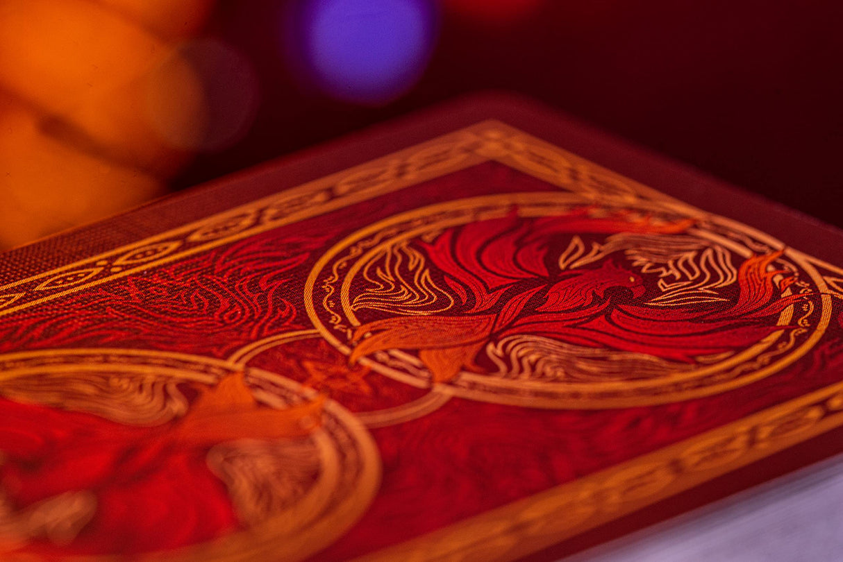 Bicycle Fyrebird Playing Cards Red