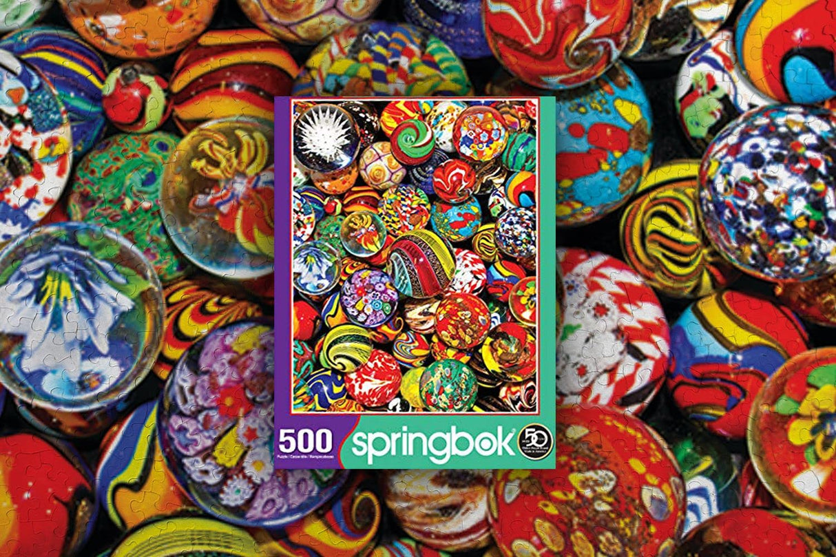 Springbok 500 Piece Jigsaw Puzzle Marble Madness