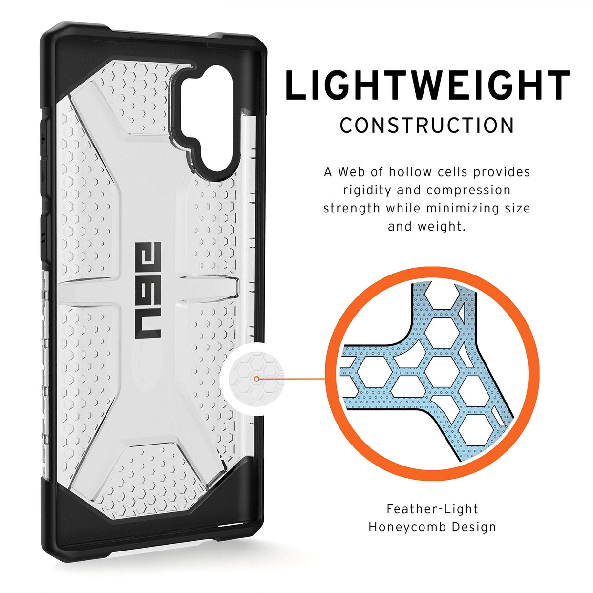 SAMSUNG GALAXY NOTE 10+ UAG PLASMA CASE CLEAR