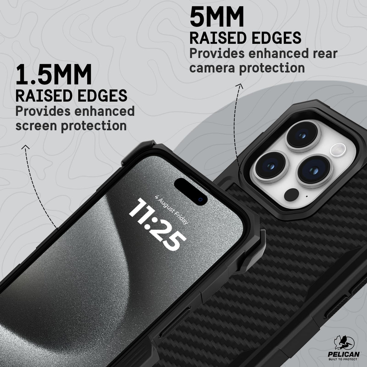 IPHONE 15 PRO PELICAN SHIELD CASE WITH MAGSAFE - KEVLAR