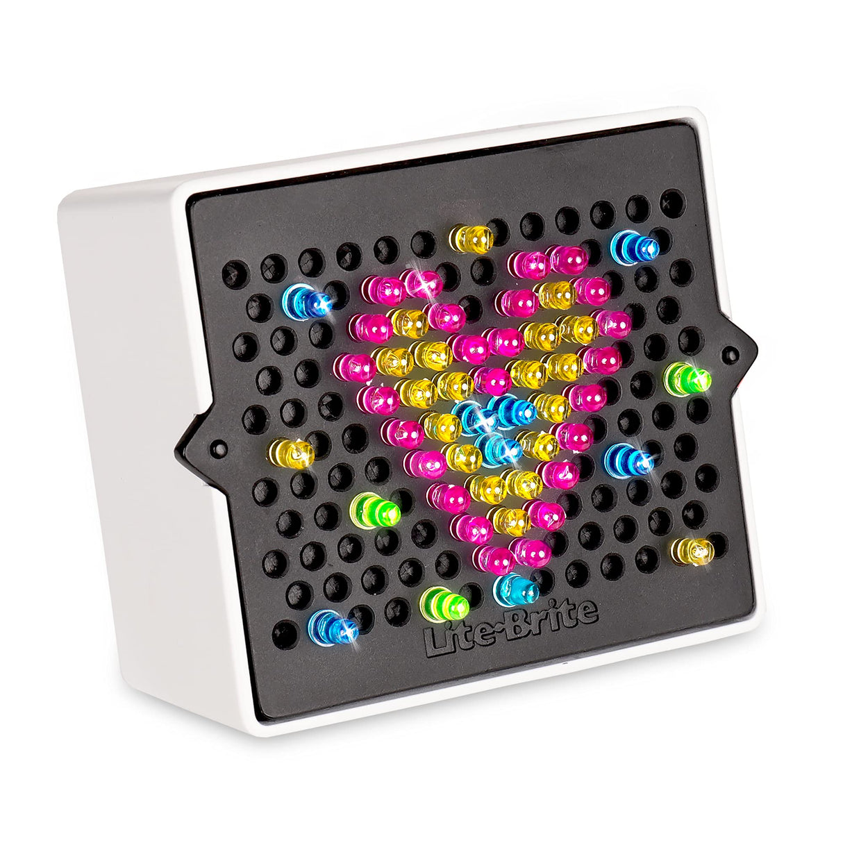 Lite-Brite Mini, Light Up Drawing Board, Mini LED Drawing Board with Colors, Travel-Sized Toys for Creative Play, Glow Art Neon Effect Drawing Board, Light Toys for Kids Aged 4 +