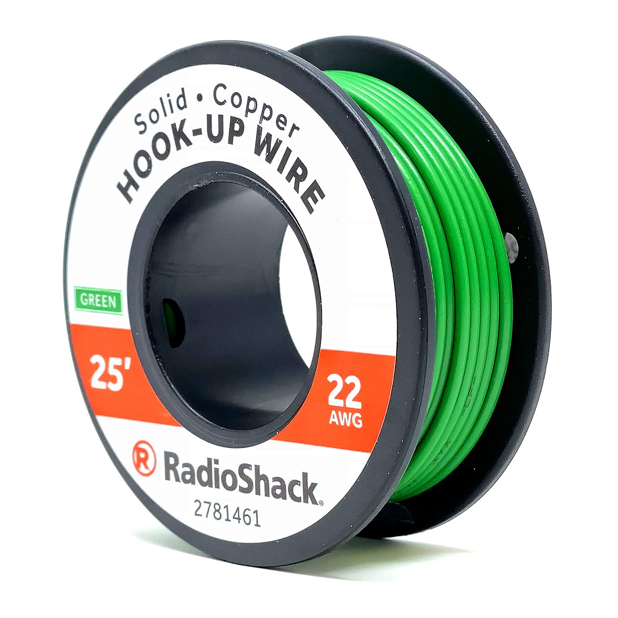 2781455: 22 AWG SOLID COPPER HOOK-UP WIRE - BLACK / 25' - BLACK / 100' - RED /