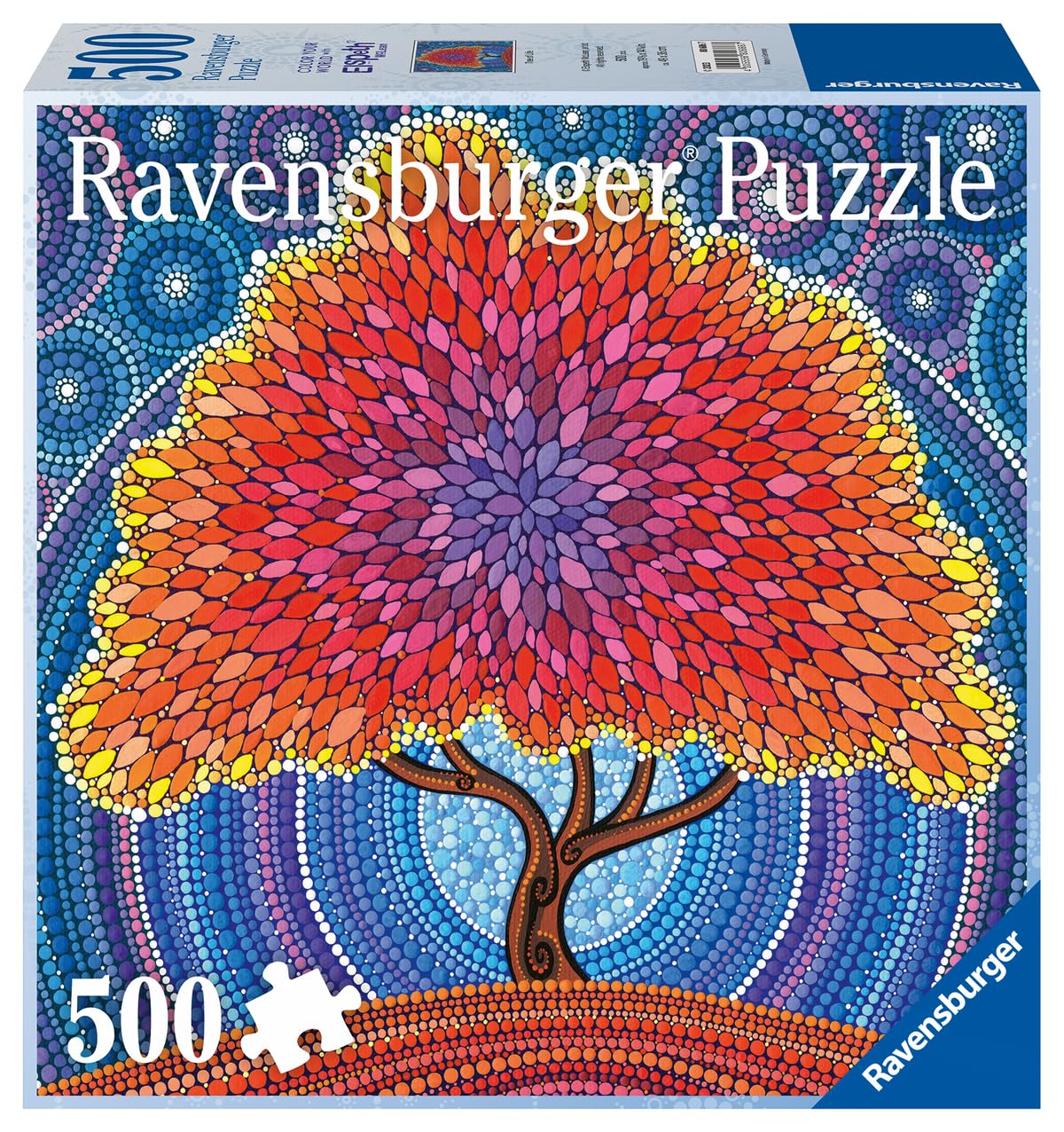 Ravensburger Color Your World Series: Tree of Life 500 Piece Jigsaw Puzzle for Adults - 80686 - Handcrafted Tooling, Made in Germany, Every Piece Fits Together Perfectly