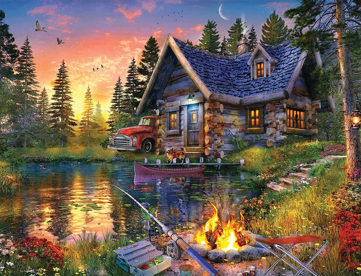 Springbok Sun Kissed Cabin 500 Piece Jigsaw Puzzle
