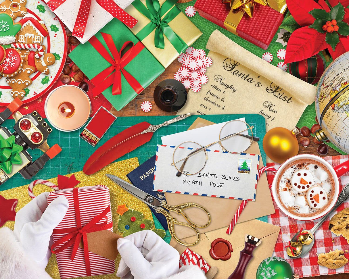 Springbok 1000 Piece Jigsaw Puzzle Santa'S Desk