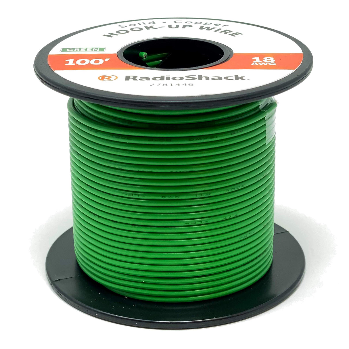 2781445: 18 AWG SOLID COPPER HOOK-UP WIRE - BLACK / 25' - BLACK / 100' - RED /