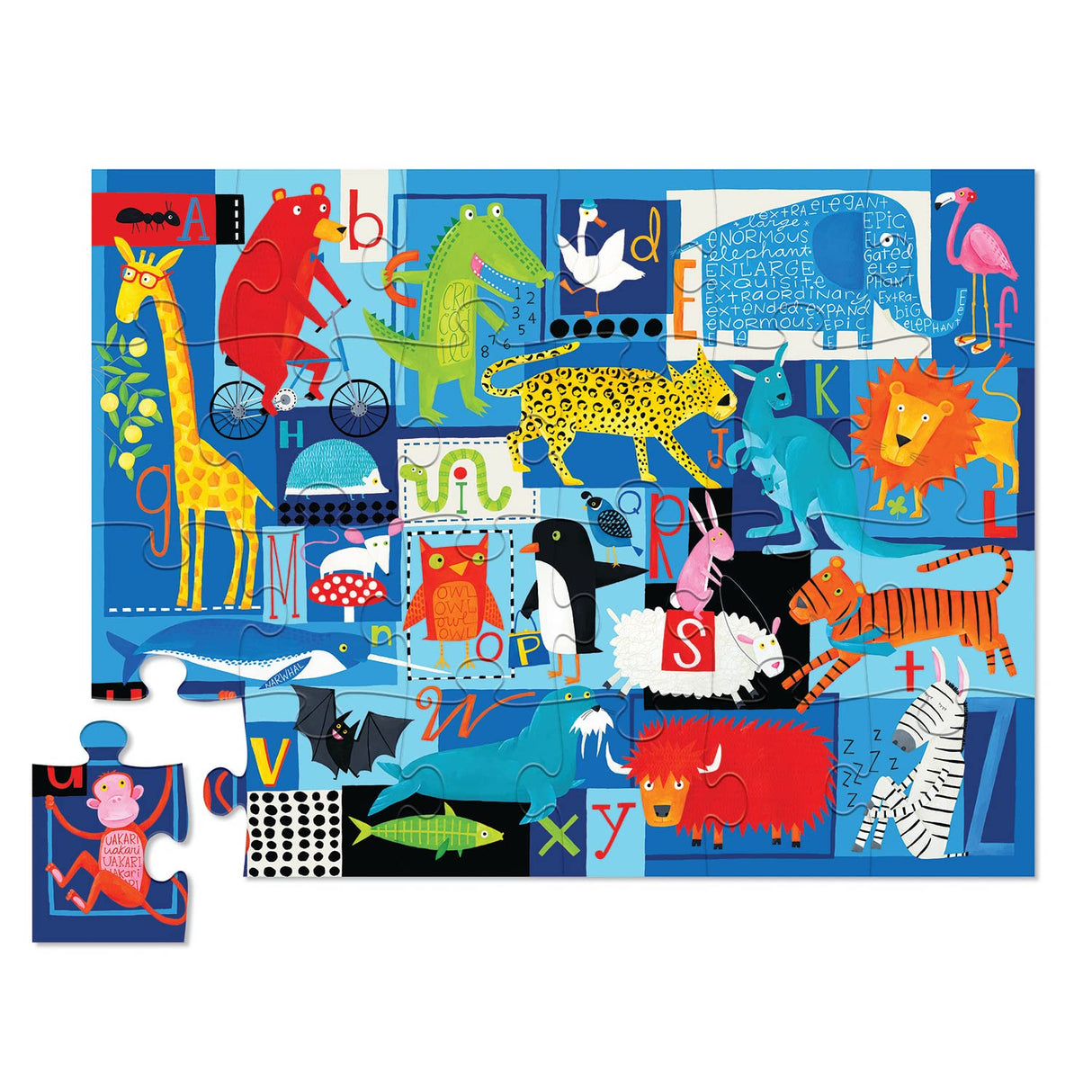 Crocodile Creek 24 Piece Floor Puzzle/Animal ABC