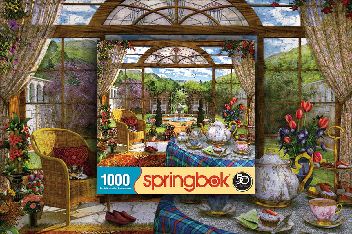 Springbok 1000 Piece Jigsaw Puzzle The Conservatory, Multi