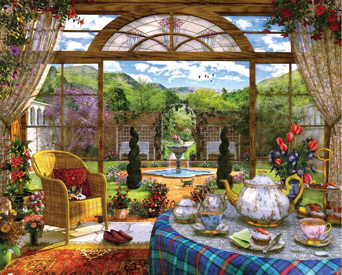 Springbok 1000 Piece Jigsaw Puzzle The Conservatory, Multi