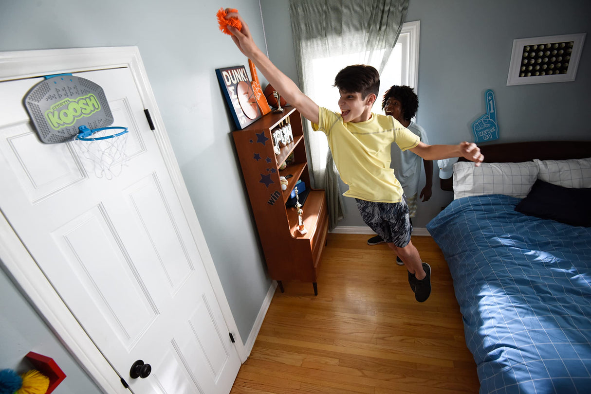 Koosh Hoops - Basketball Game for The Ball That's Easy to Catch and Hard to Put Down - Fidget Toy - Ages 6+