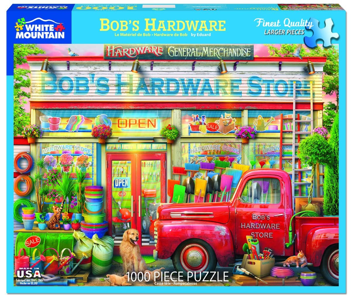 White Mountain Puzzles - Bob's Hardware Store 1000 Piece Jigsaw Puzzle