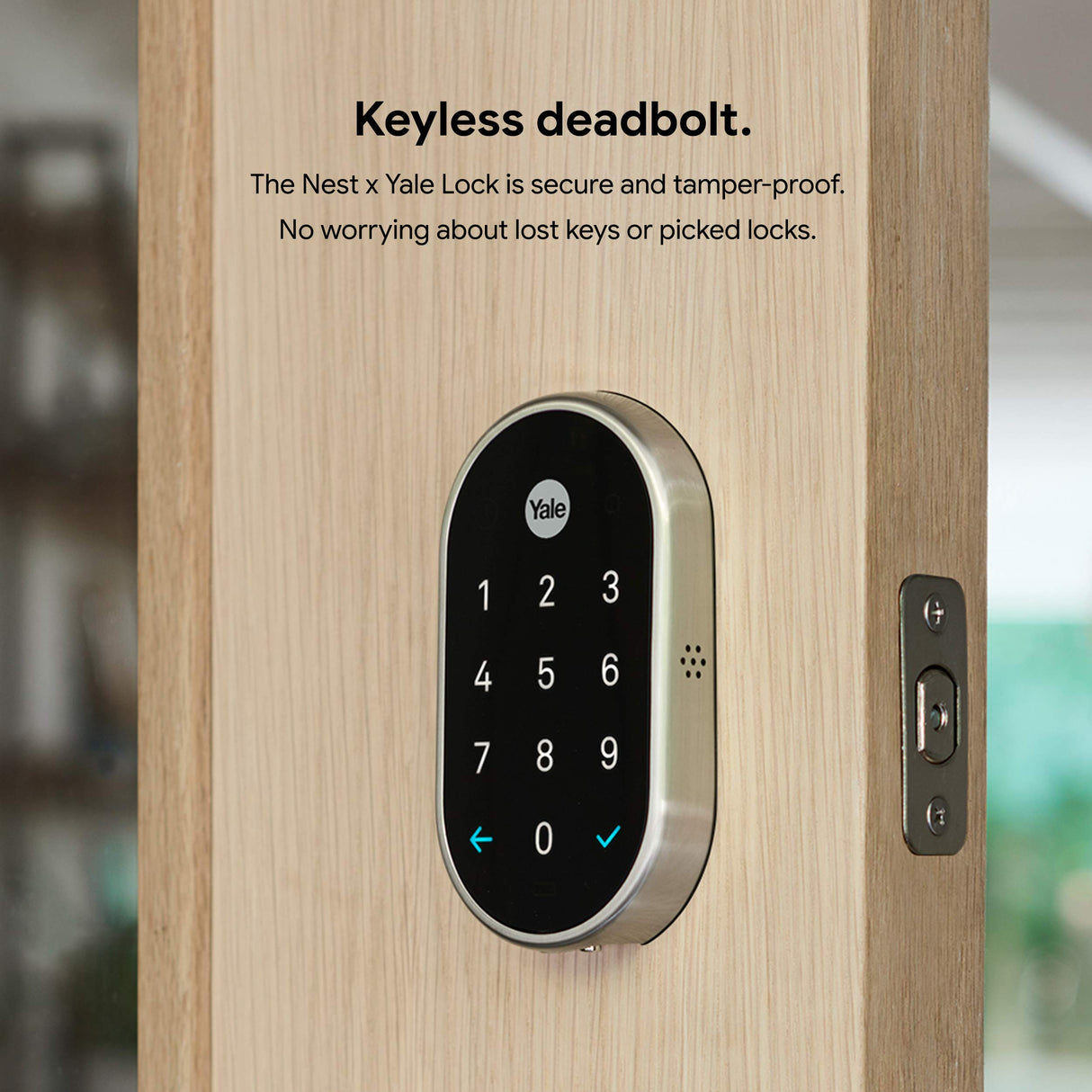 NEST X YALE - SMART LOCK WITH NEST CONNECT - SATIN NICKEL