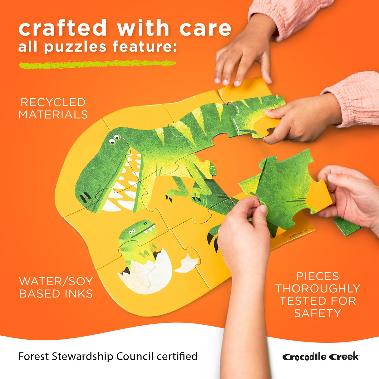 Crocodile Creek 200-pc USA Puzzle