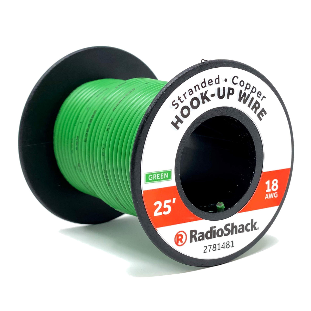 2781480: 18 AWG STRANDED COPPER HOOK-UP WIRE - BLACK / 25' - GREEN / 25'
