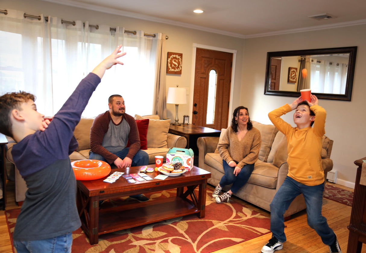 The Donut Challenge | Easy to Play Family Fun Night Game Activity | Easy to Learn Family Tabletop Board Game for Kids & Adults for 2 to 8 Players | Family Party Game - Ages 8 Years Old and Up