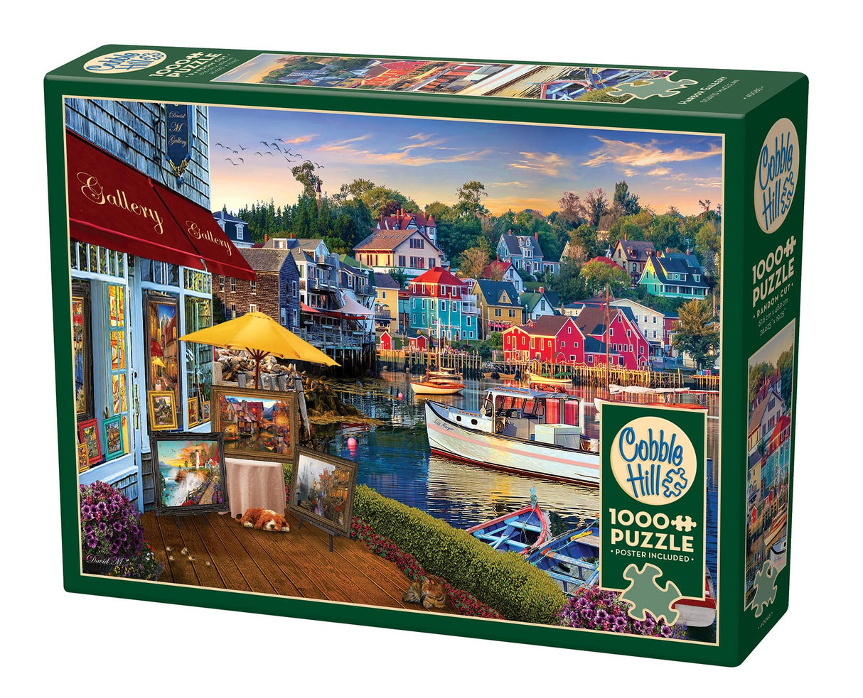 Cobble Hill 1000 Piece Puzzle - Harbor Gallery - Sample Poster Included