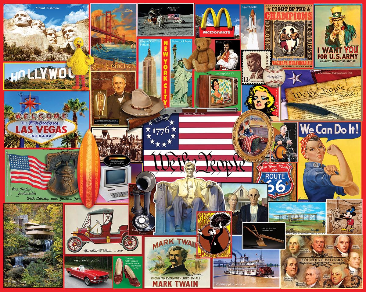 White Mountain Puzzles - American Originals - 1000 Piece Jigsaw Puzzle for Adults