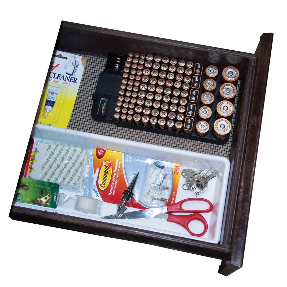 Battery Organizer Storage Case by Range Kleen Holds 82 Batteries Various Sizes Removable Battery Tester