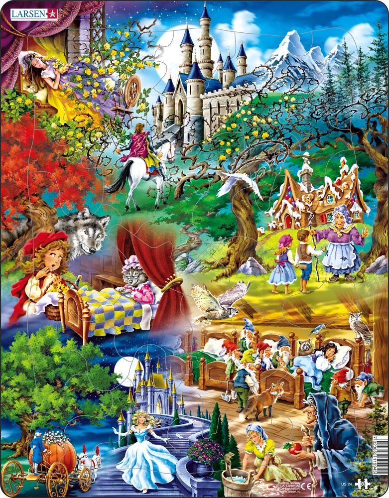 Larsen Grimms Fairy Tales 33 Piece Children'S Jigsaw Puzzle