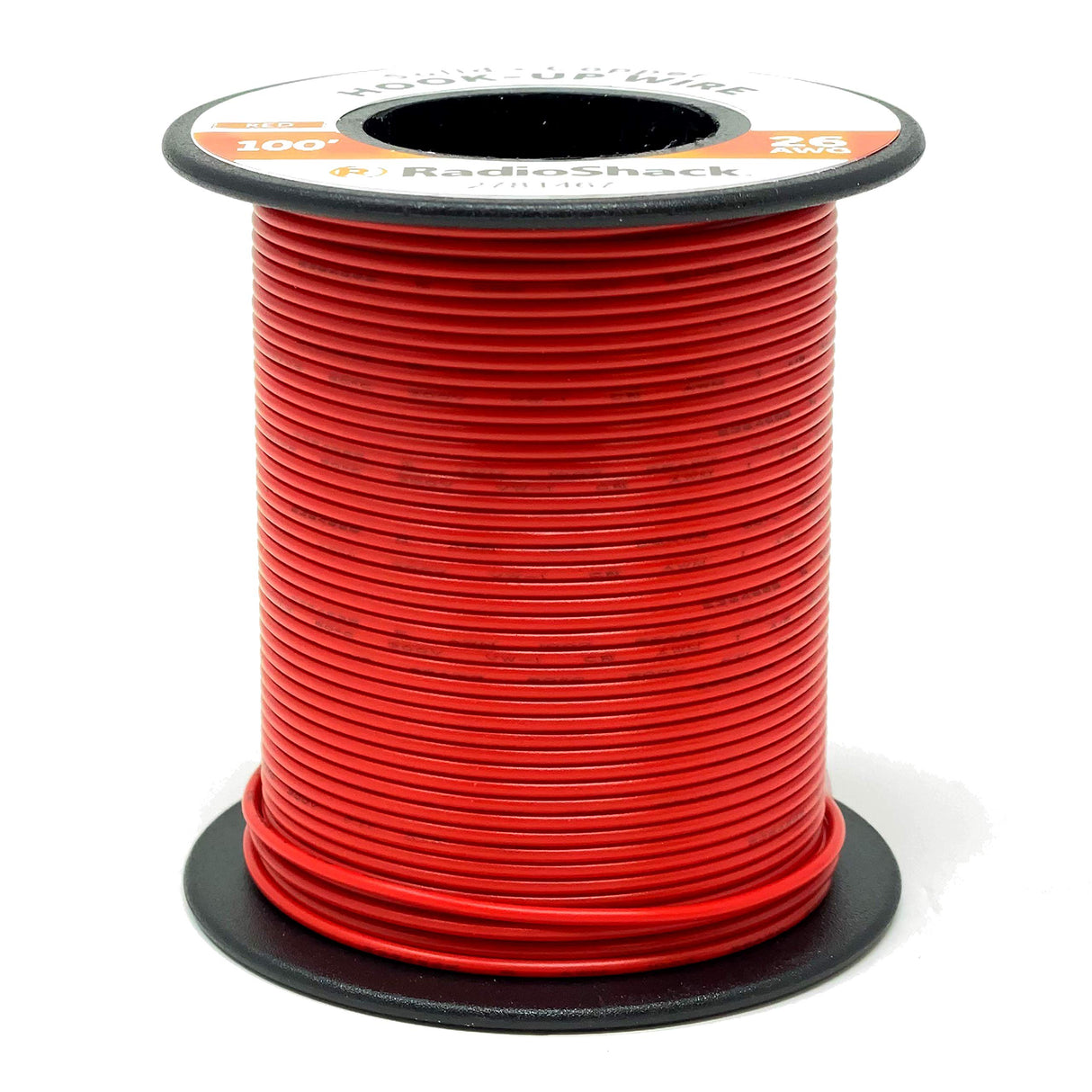 2781465: 26 AWG SOLID COPPER HOOK-UP WIRE - BLACK / 25' - BLACK / 100' - RED /