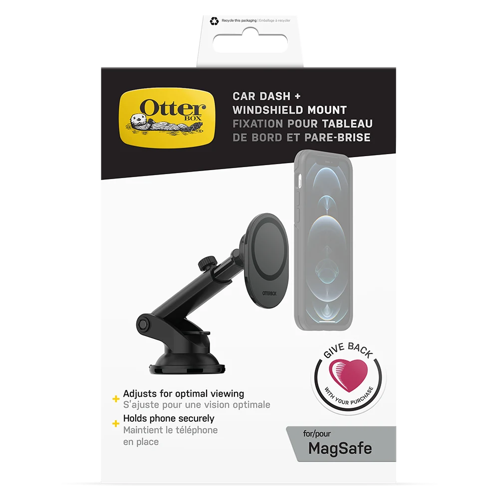OtterBox - Car Dash / Window Mount for MagSafe - Black