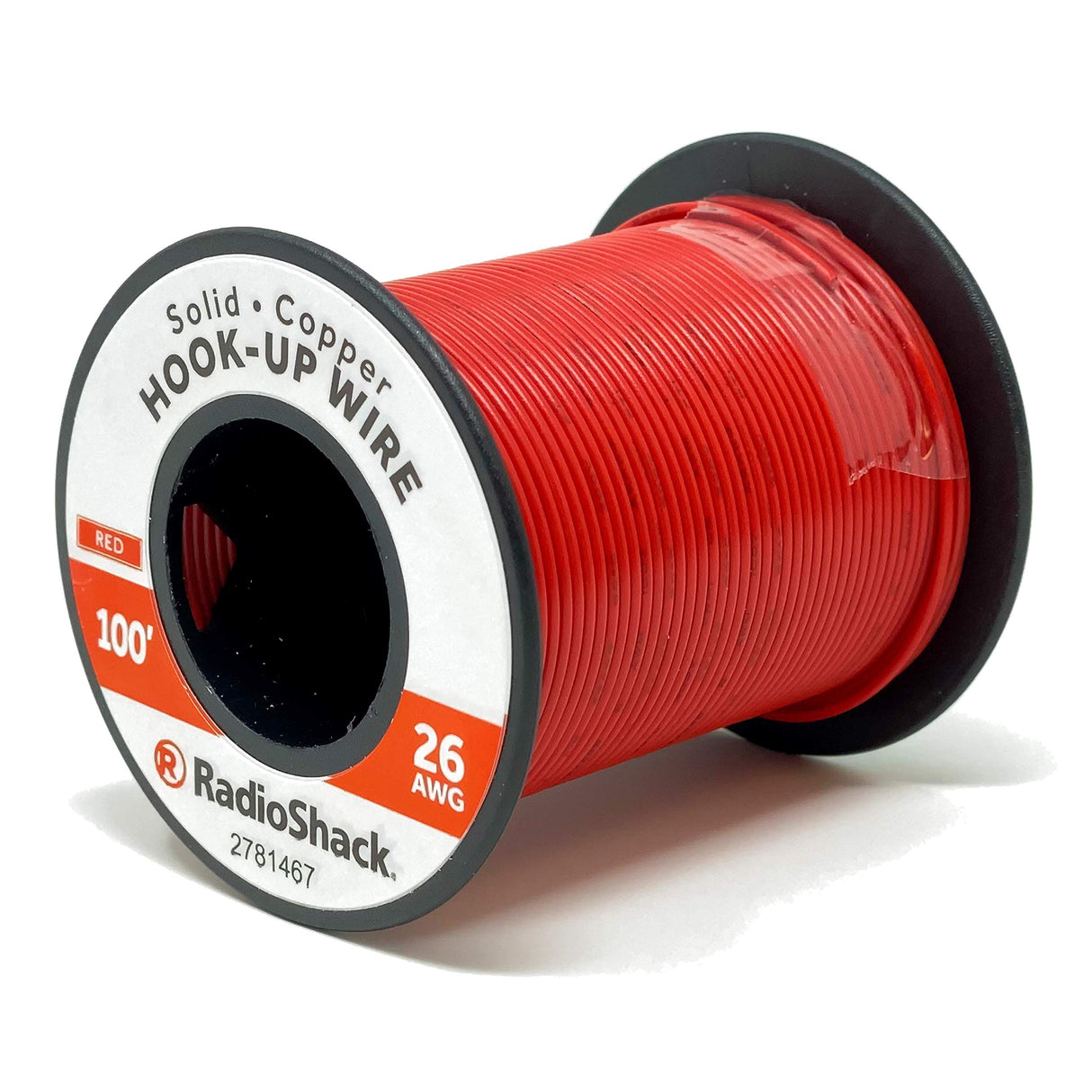 2781465: 26 AWG SOLID COPPER HOOK-UP WIRE - BLACK / 25' - BLACK / 100' - RED /