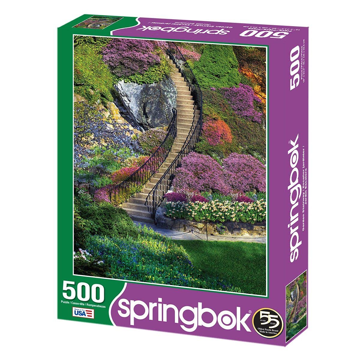 Springbok 500 Piece Jigsaw Puzzle Garden Stairway
