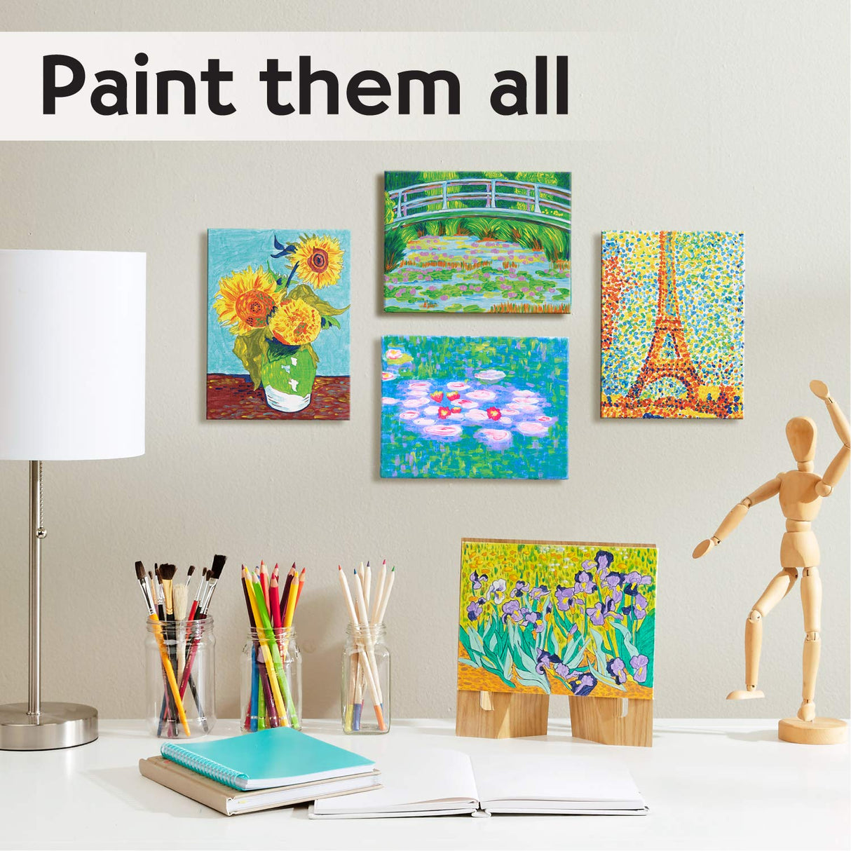 Faber-Castell Museum Series Paint by Numbers - Vincent Van Gogh Irises