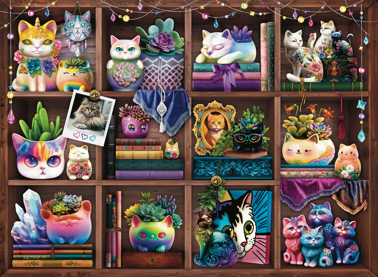 Ravensburger Cubby Cats and Succulents 500 pc Puzzle