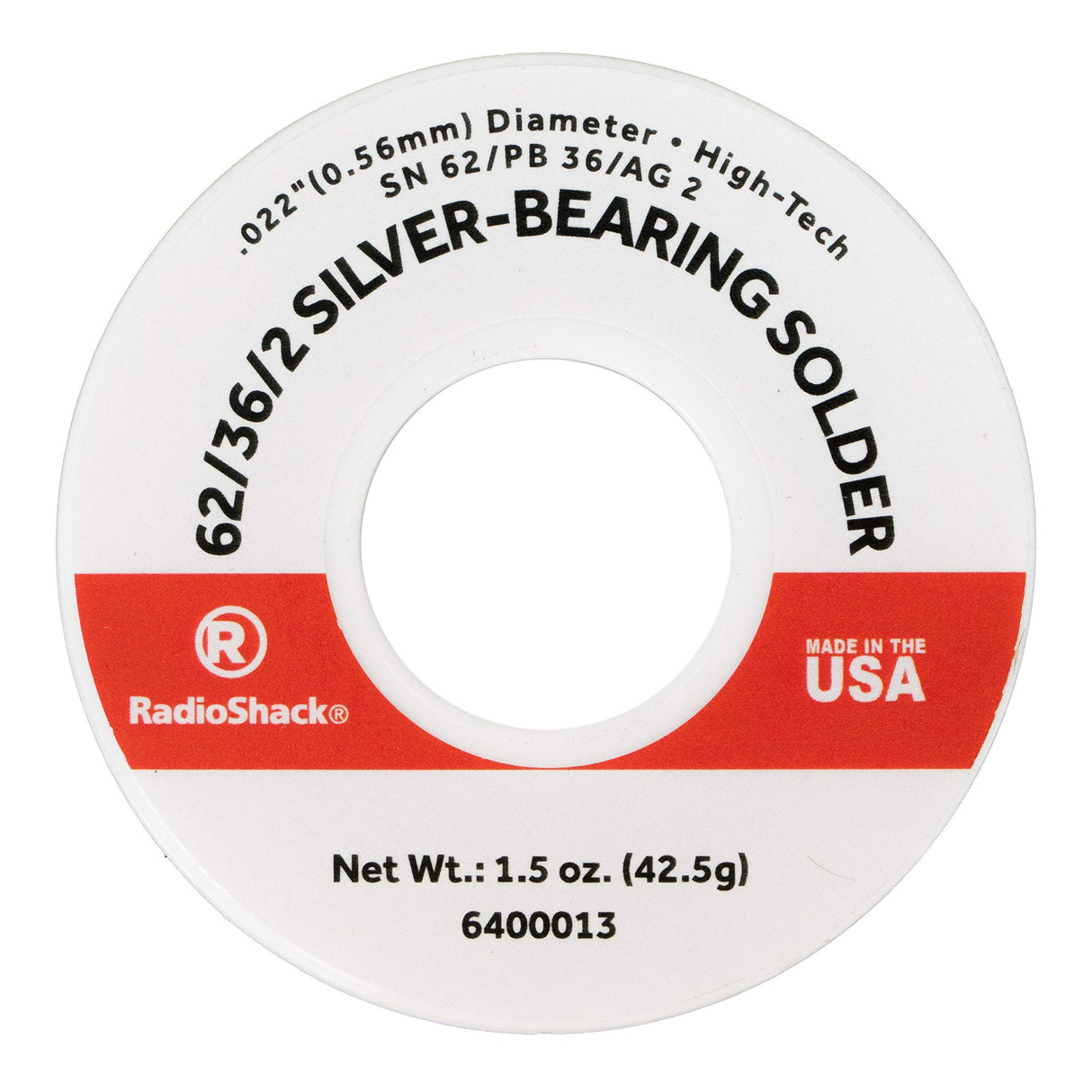 SNPBAG 62/36/2 SILVER-BEARING ROSIN-CORE SOLDER 0.022" DIAMETER (1.5OZ)