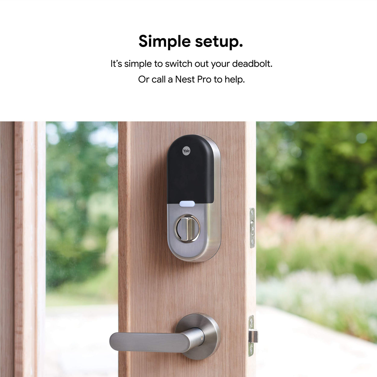 NEST X YALE - SMART LOCK WITH NEST CONNECT - SATIN NICKEL