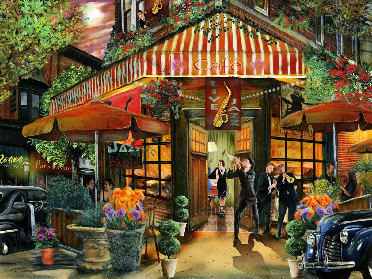 Springbok 500 Piece Jigsaw Puzzle The Jazz Cafe