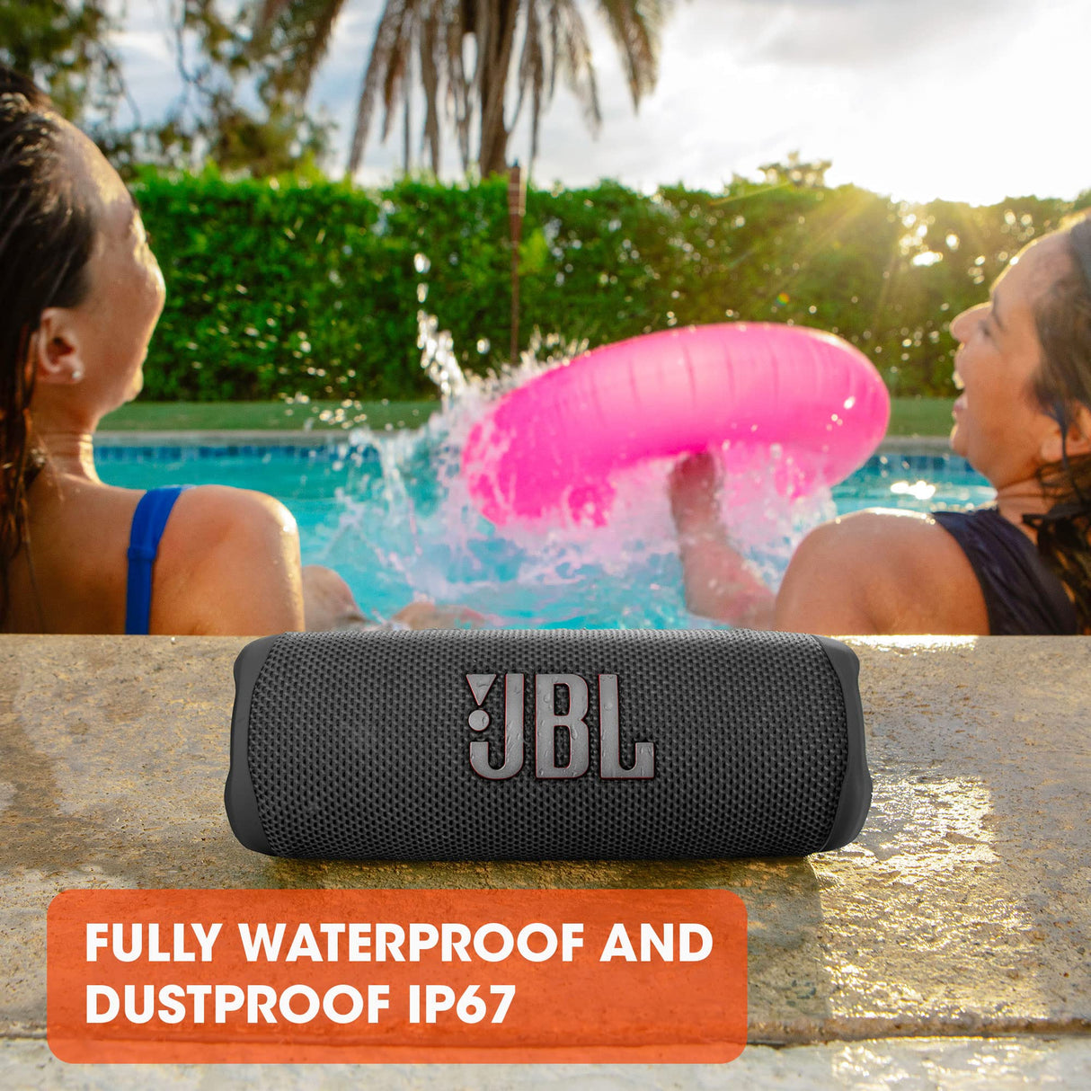Jbl - Flip 6 Waterproof Bluetooth Speaker - Blue