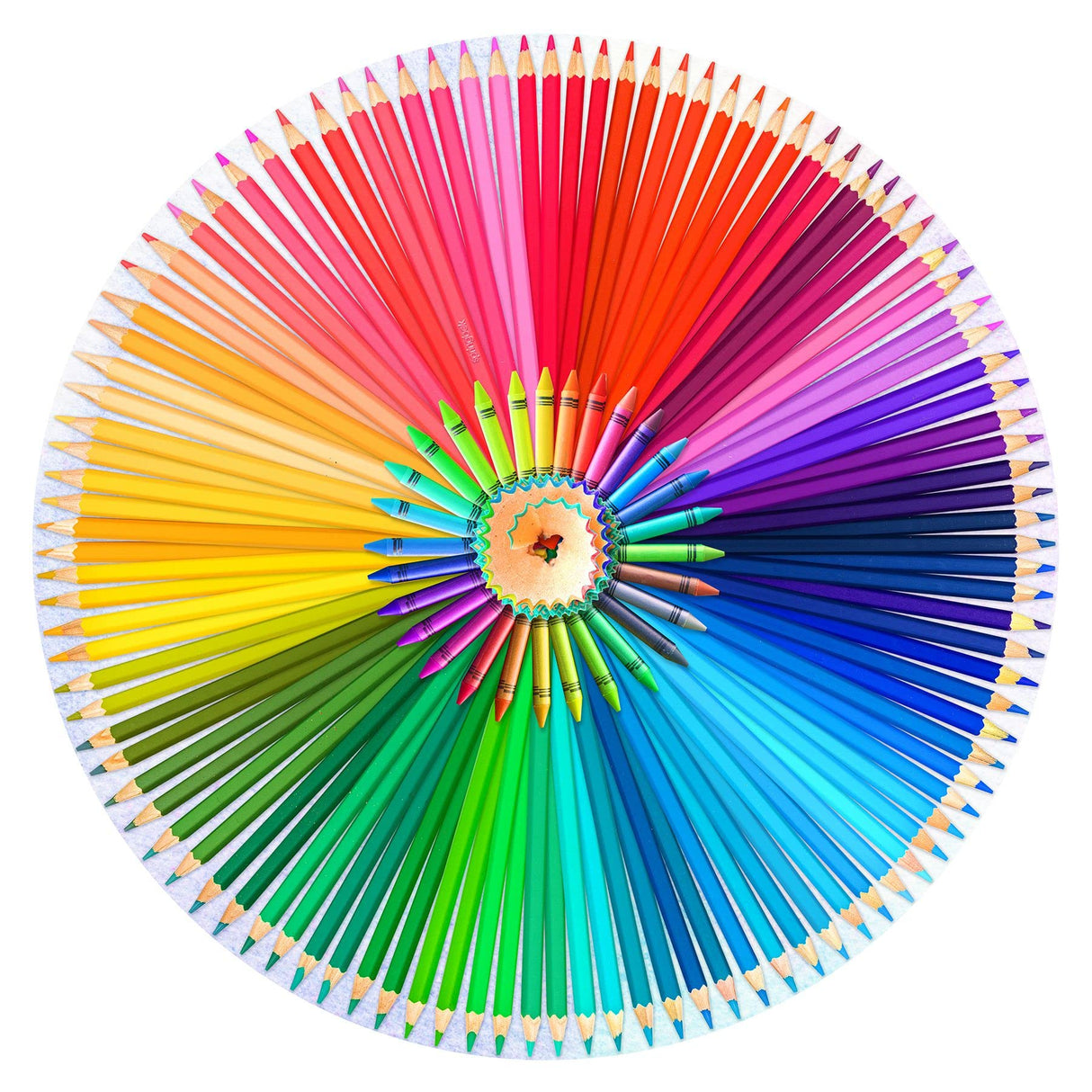 Springbok 500 Piece Round Jigsaw Puzzle Crafty Colors