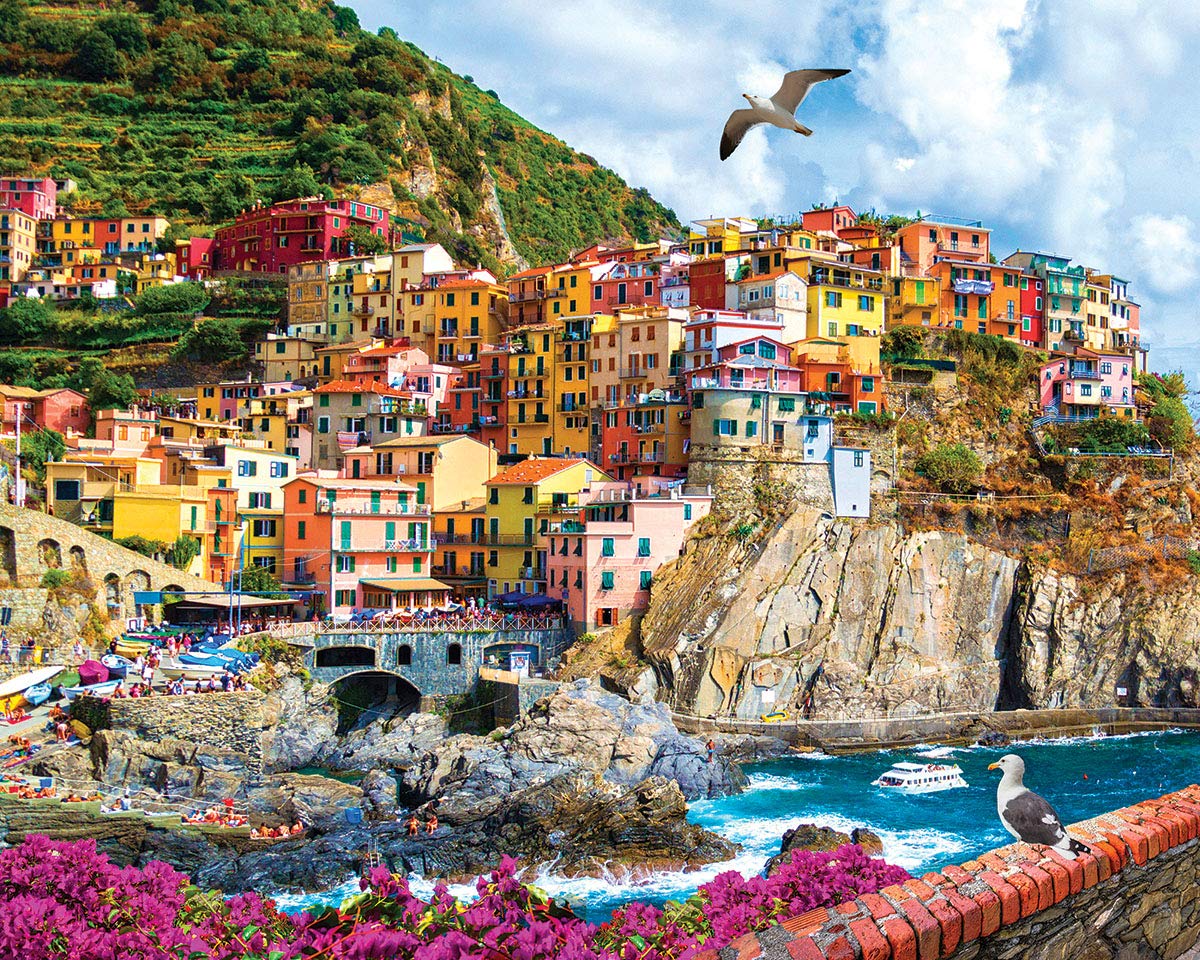 White Mountain Cinque Terre, Italy - 1000 Piece Jigsaw Puzzle