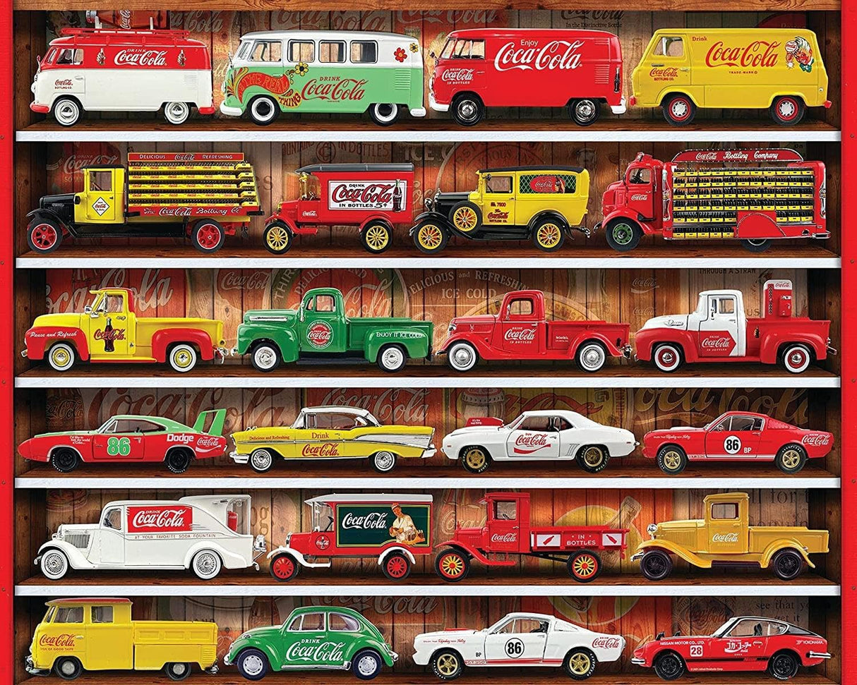 Springbok 1000 Piece Jigsaw Puzzle Coca Cola Cars