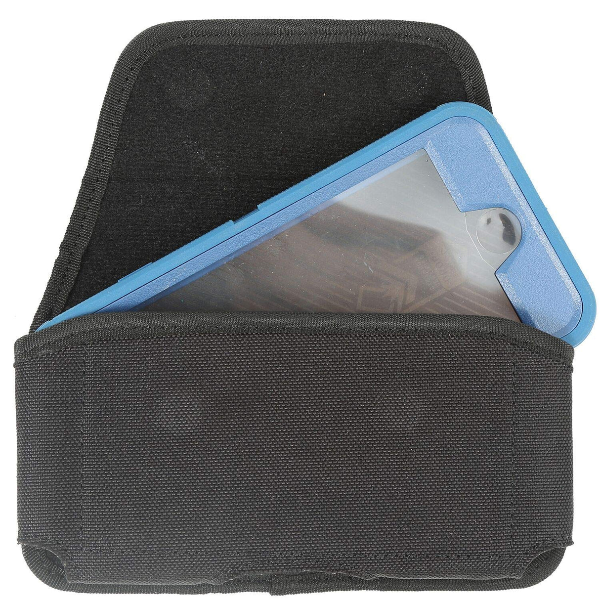 TEKYA LARGE TOUGH TEK BLACK HORIZONTAL POUCH WITH MAGNETIC CLOSURE