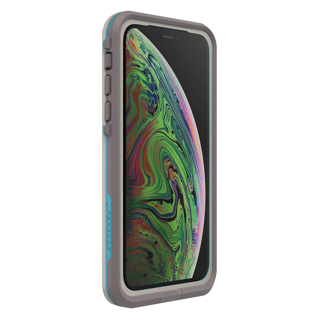 Lifeproof FRĒ SERIES Waterproof Case for iPhone Xs (ONLY) - Retail Packaging - BODY SURF (CEMENT/GARGOYLE/HAWAIIAN OCEAN)