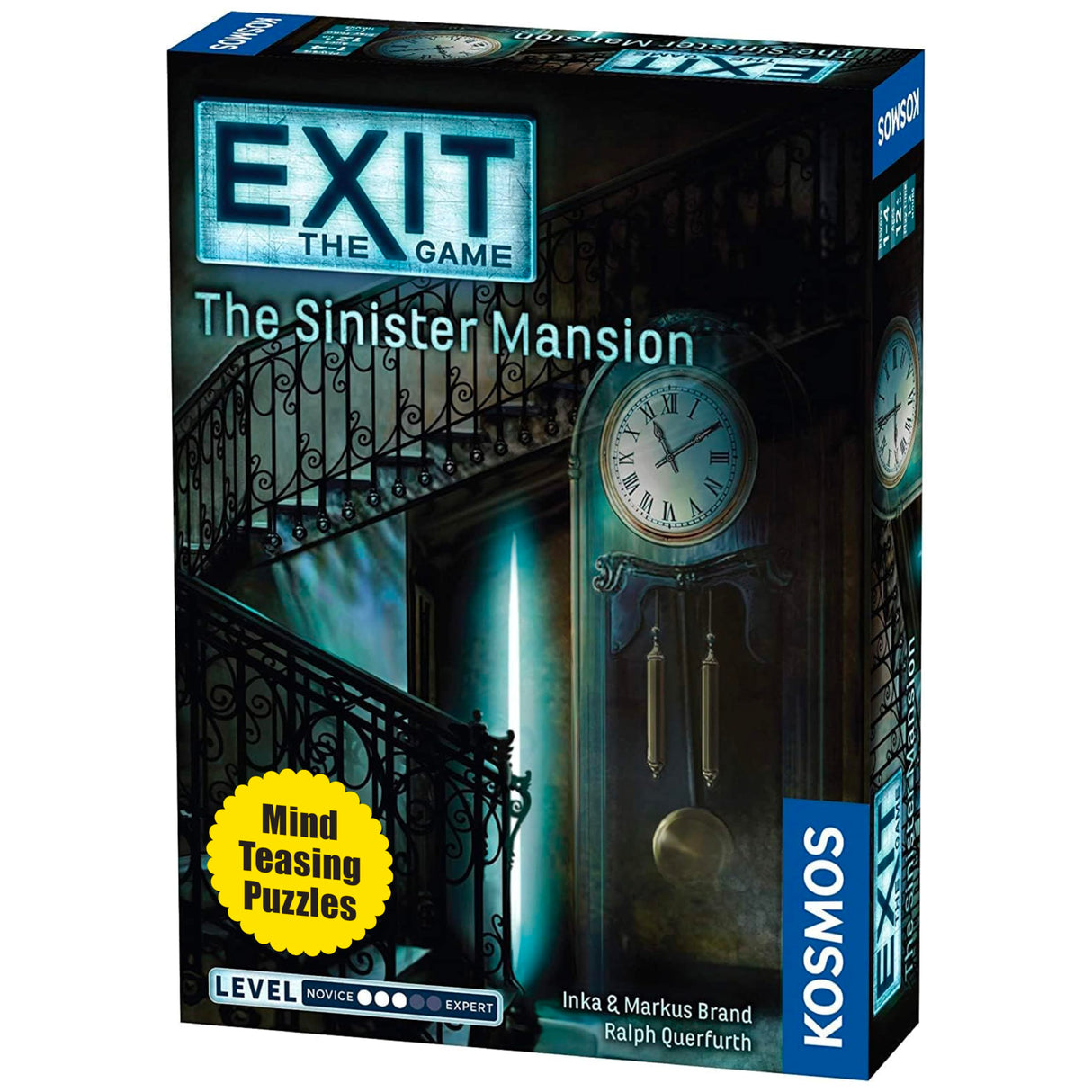 Thames & Kosmos Exit: The Sinister Mansion | Exit: The Game - A Kosmos Game | Family-Friendly, Card-Based at-Home Escape Room Experience for 1 to 4 Players, Ages 12+, Black, Standard