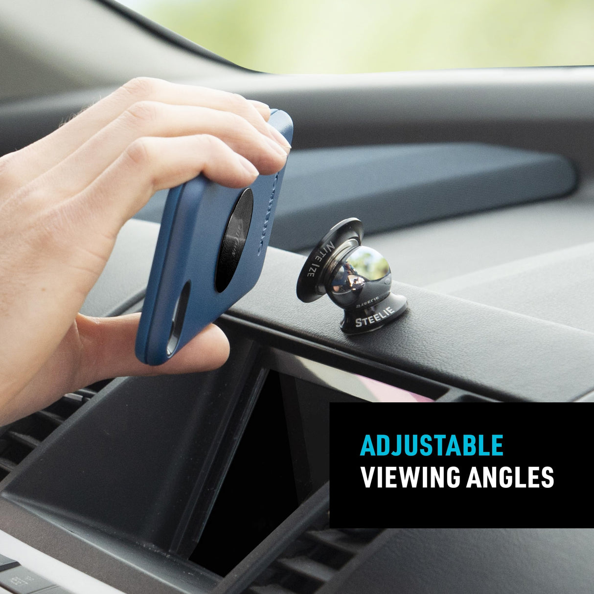 Nite Ize Steelie Orbiter Dash Kit - Magnetic Dashboard Phone Mount - Easy-to-Use & Durable Cell Phone Car Holder